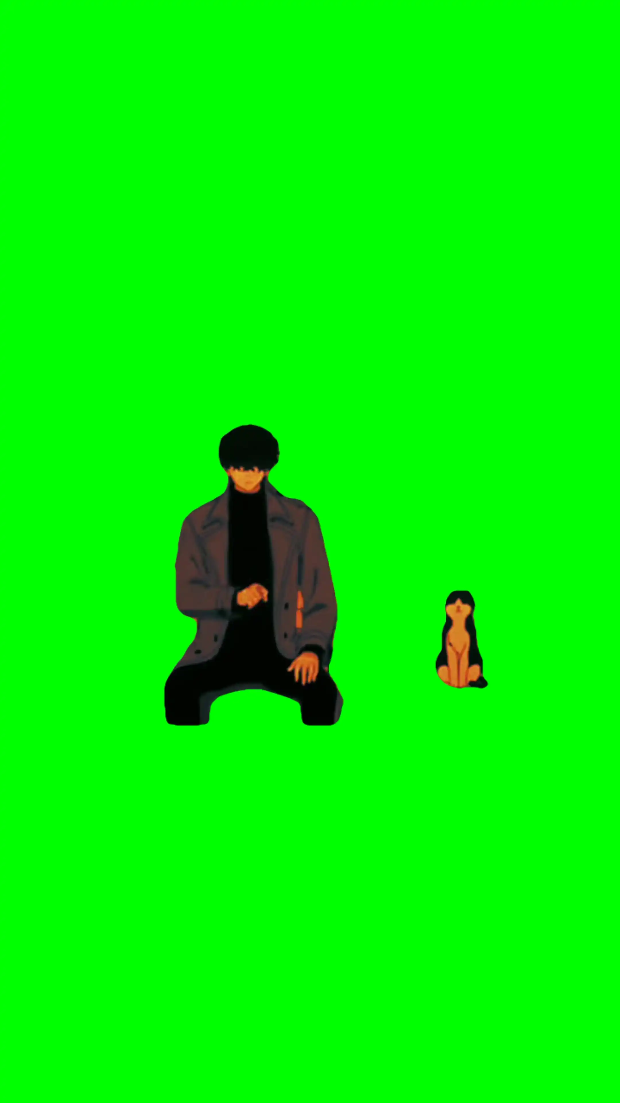 Mieow mieow meme green screen