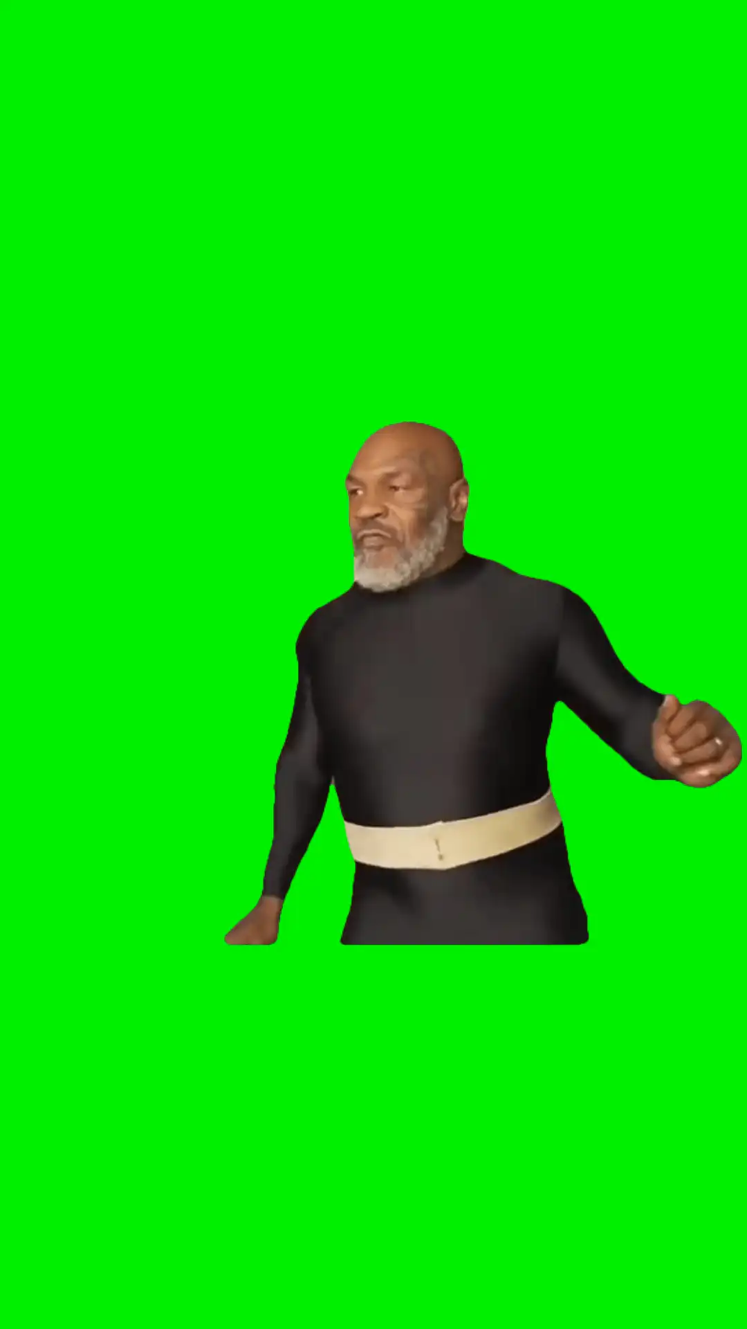 Mike tyson dancing meme green screen