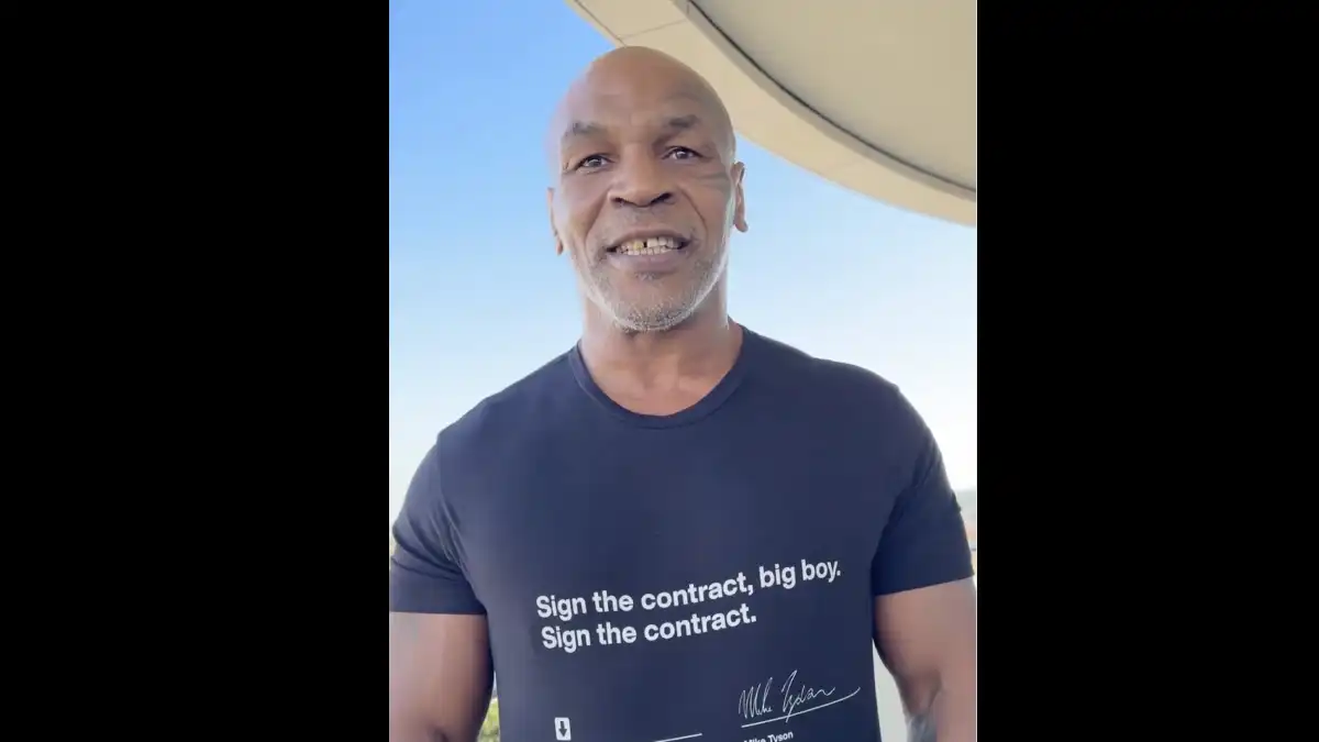 Mike Tyson sign the contract meme