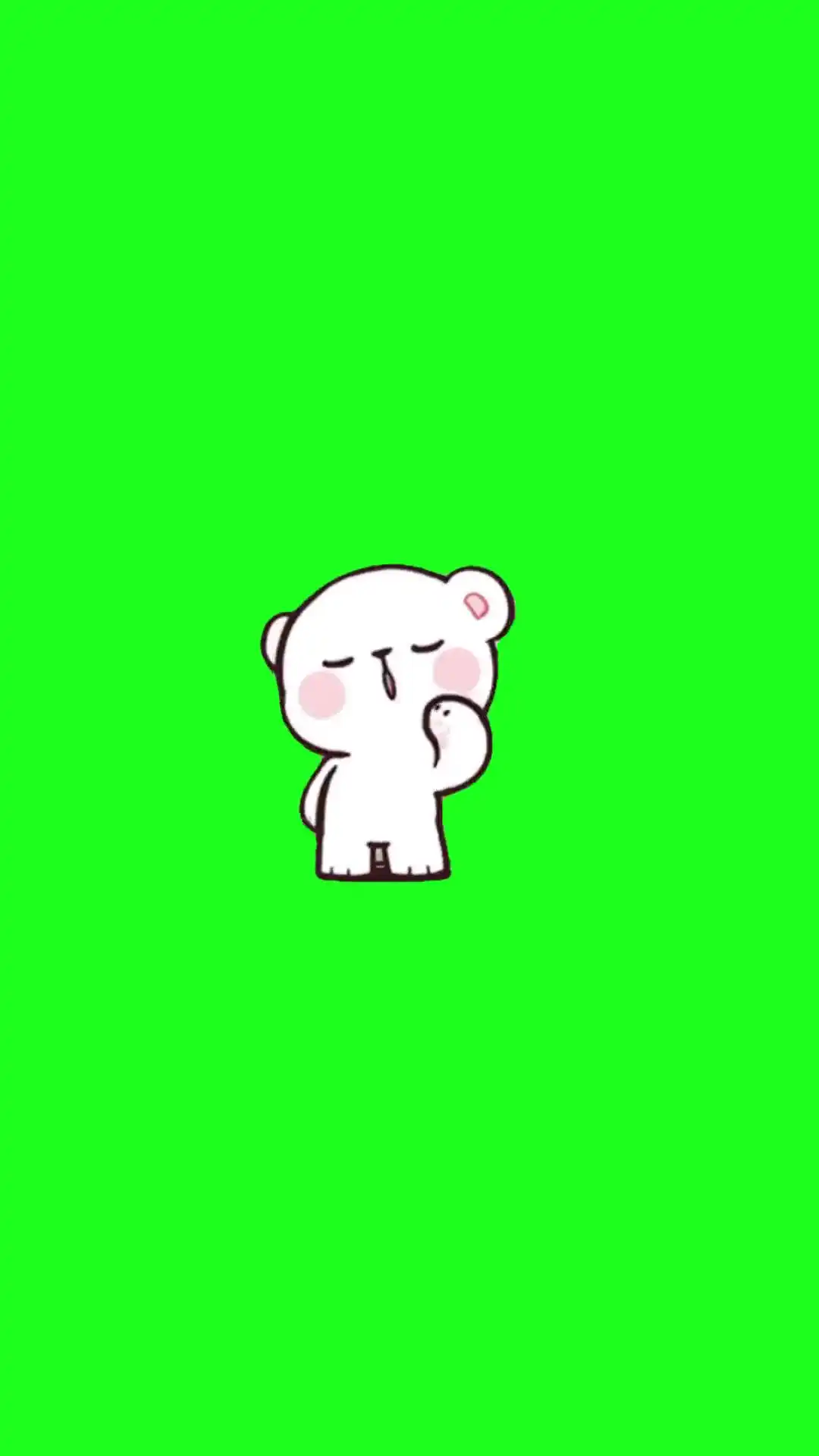 Milk bear dance Green Screen Meme