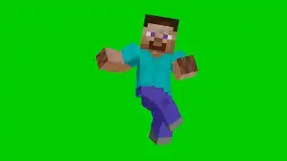 Minecraft Steve Dancing Green Screen