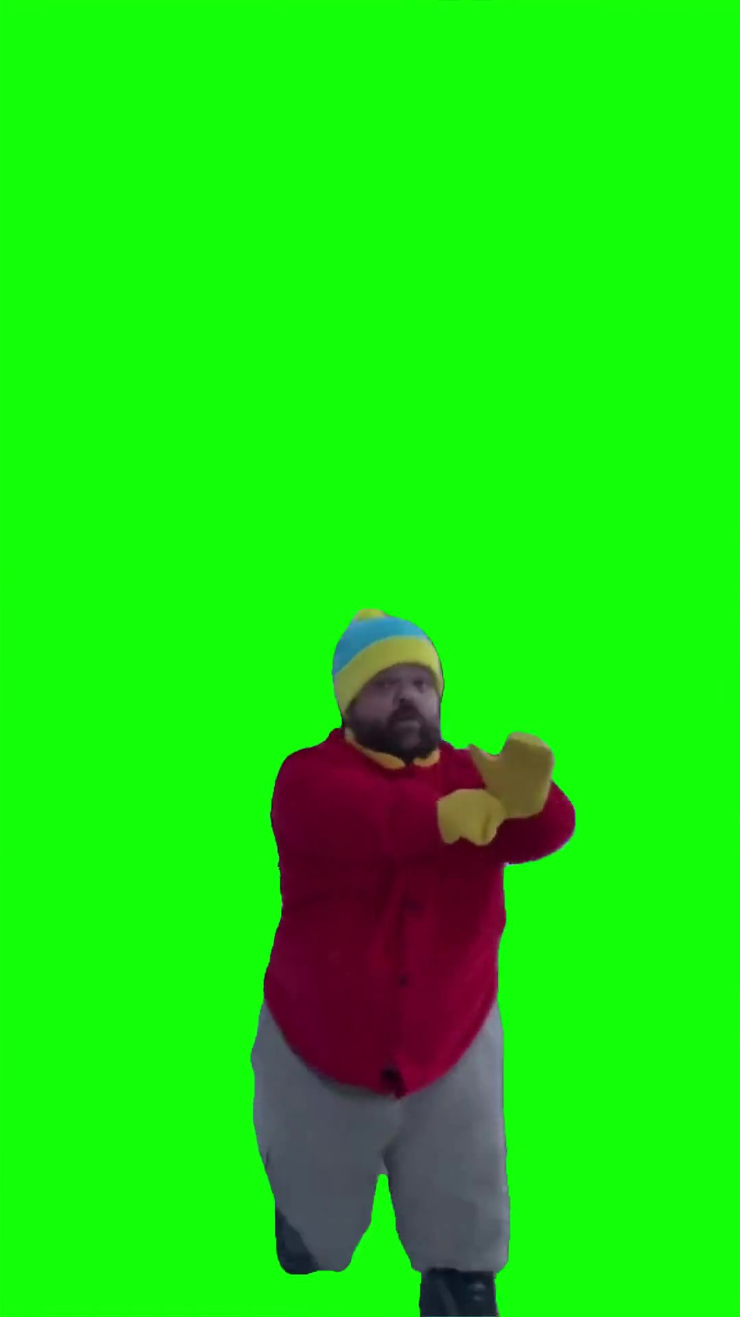 Mini Cartman Beefcake Green Screen Meme