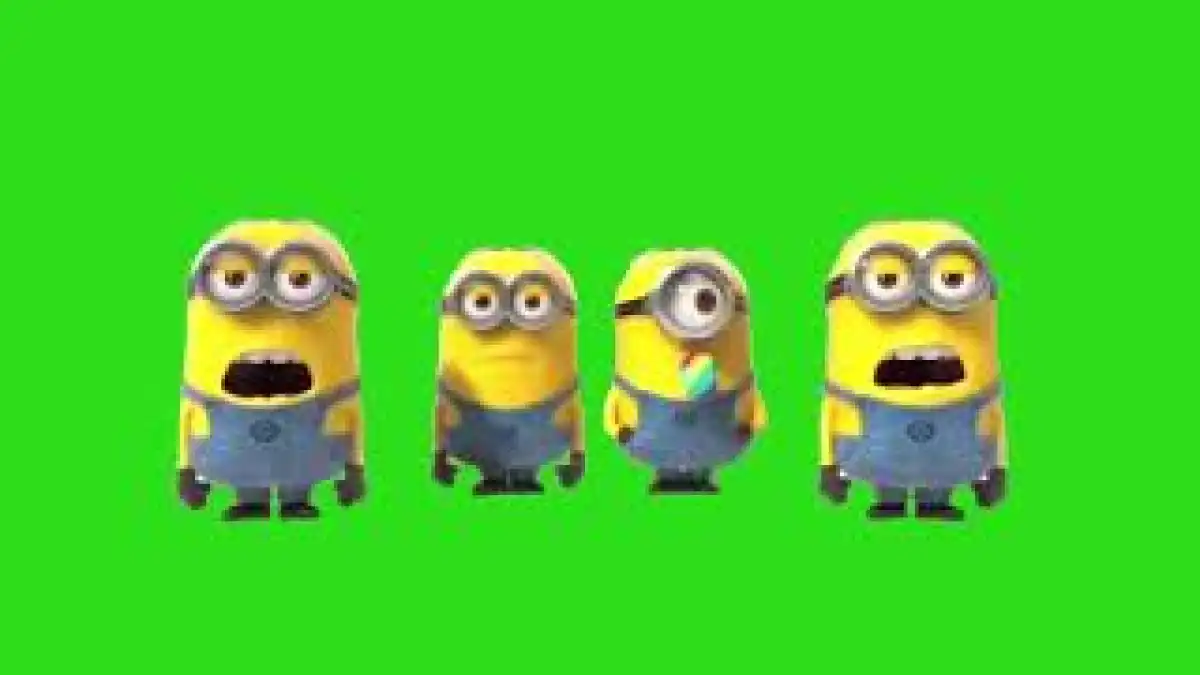 MINIONS Happy Birthday green screen