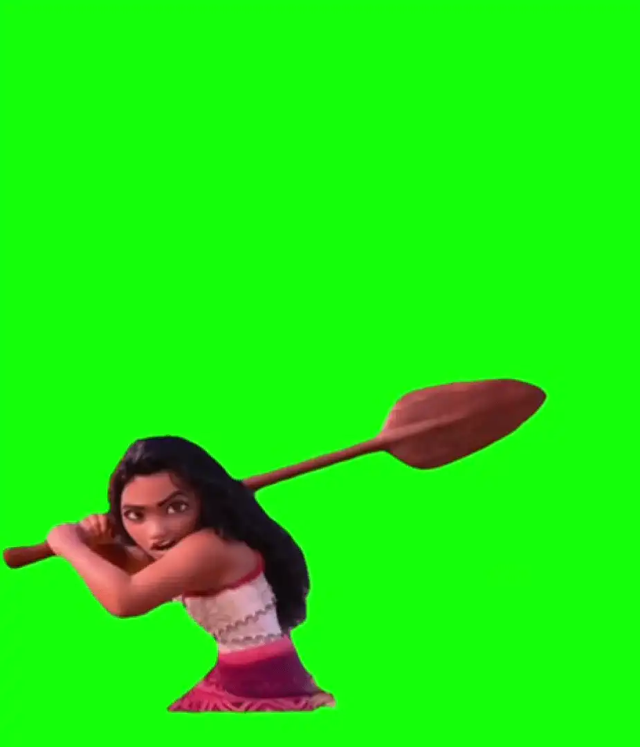 Moana 2 Bring it on Coconuts Meme green screen