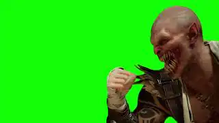 Mortal Kombat 1 Baraka laughing green screen
