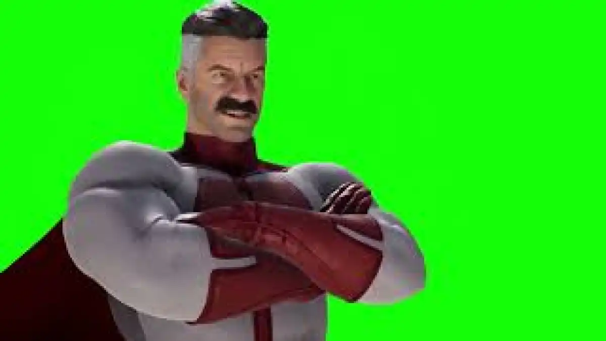 Mortal Kombat 1 Omni-Man intros green screen