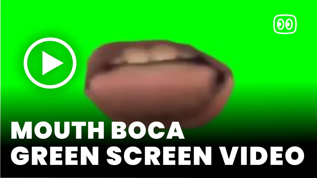 Mouth boca green screen