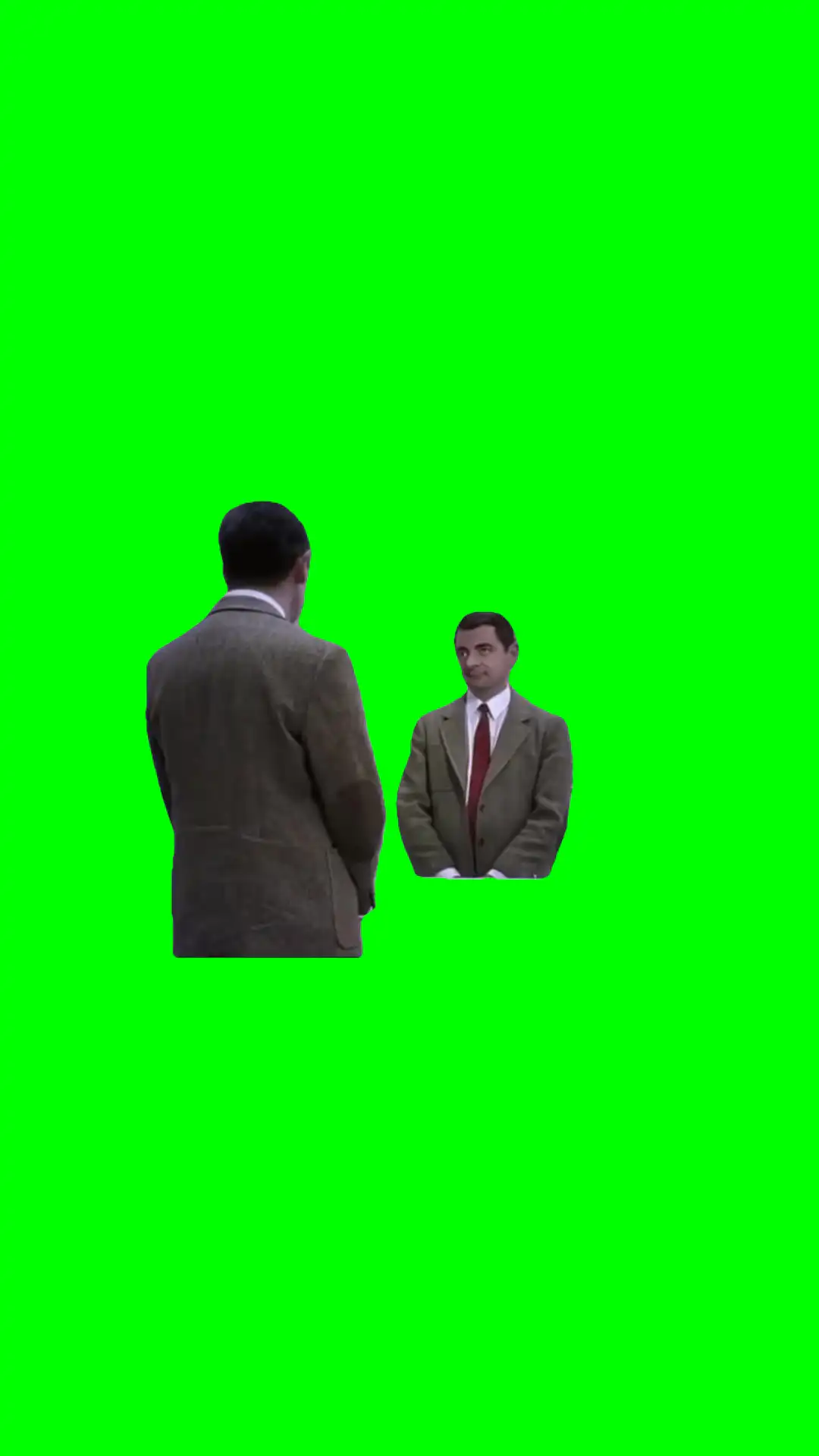 Mr.Bean Admiring Himself Meme Green Screen