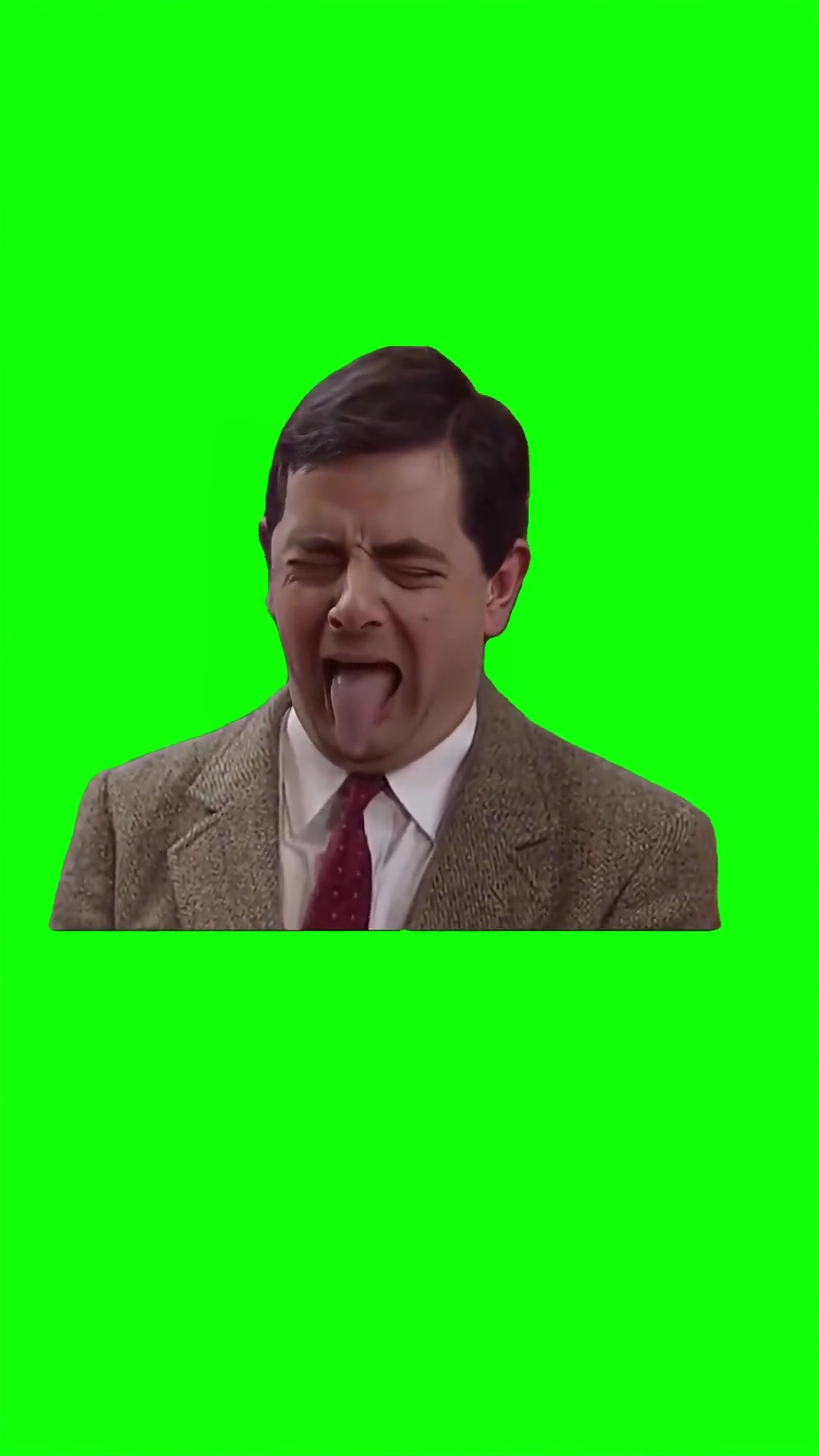 Mr.Bean Drinking bitter coffee meme Green Screen
