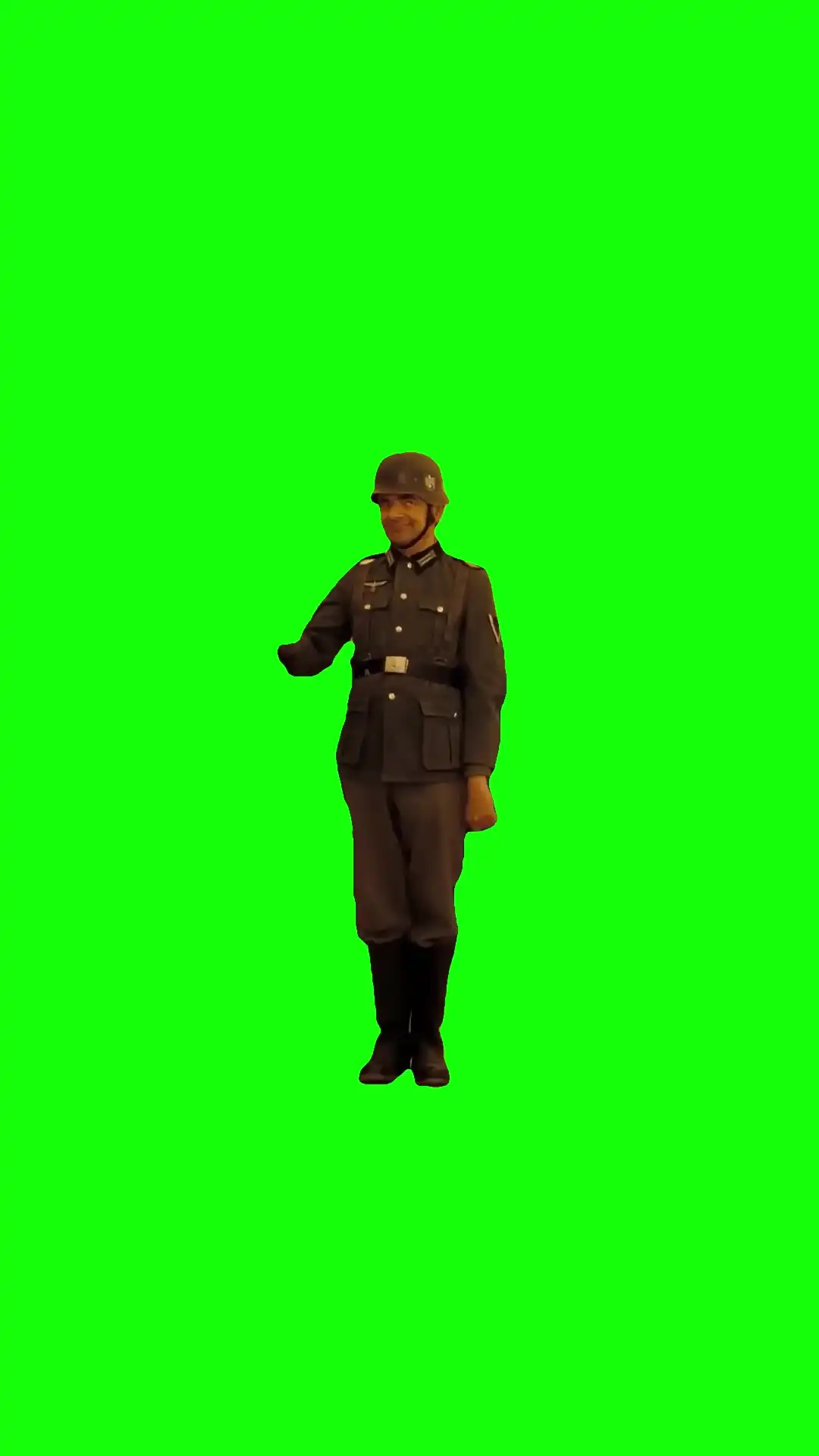 MR.Beans Holiday Salute Meme Green Screen