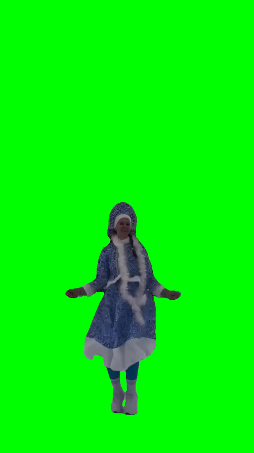 Mrs.Clause Dancing Meme Green Screen