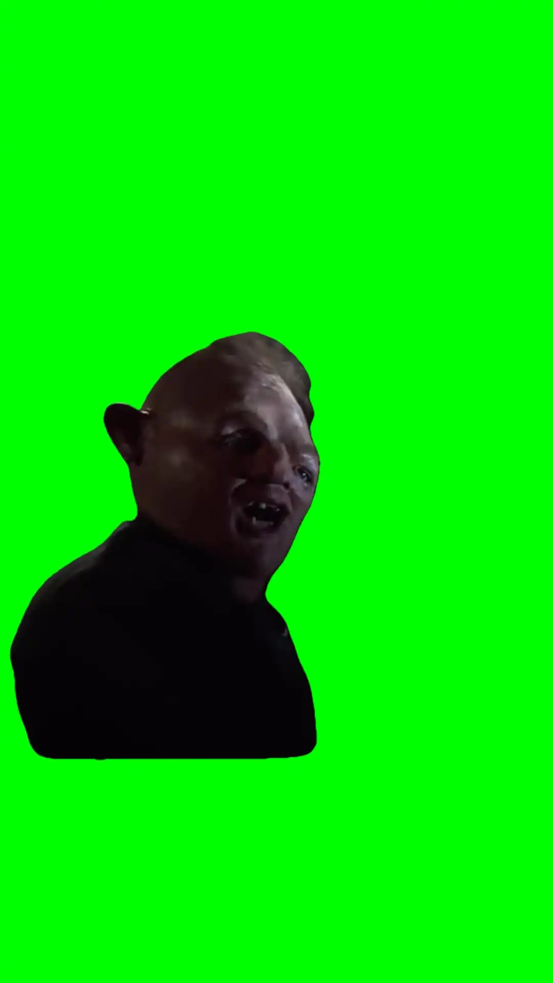 Mumbling talk meme green screen