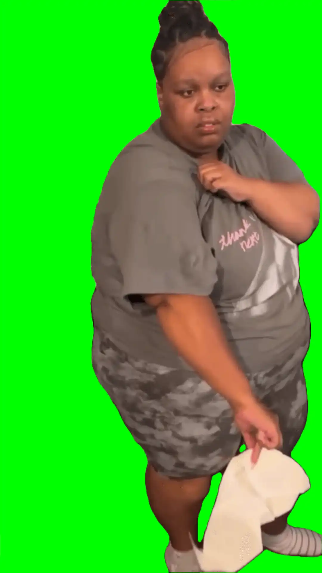 my ariana grande shirt on green screen
