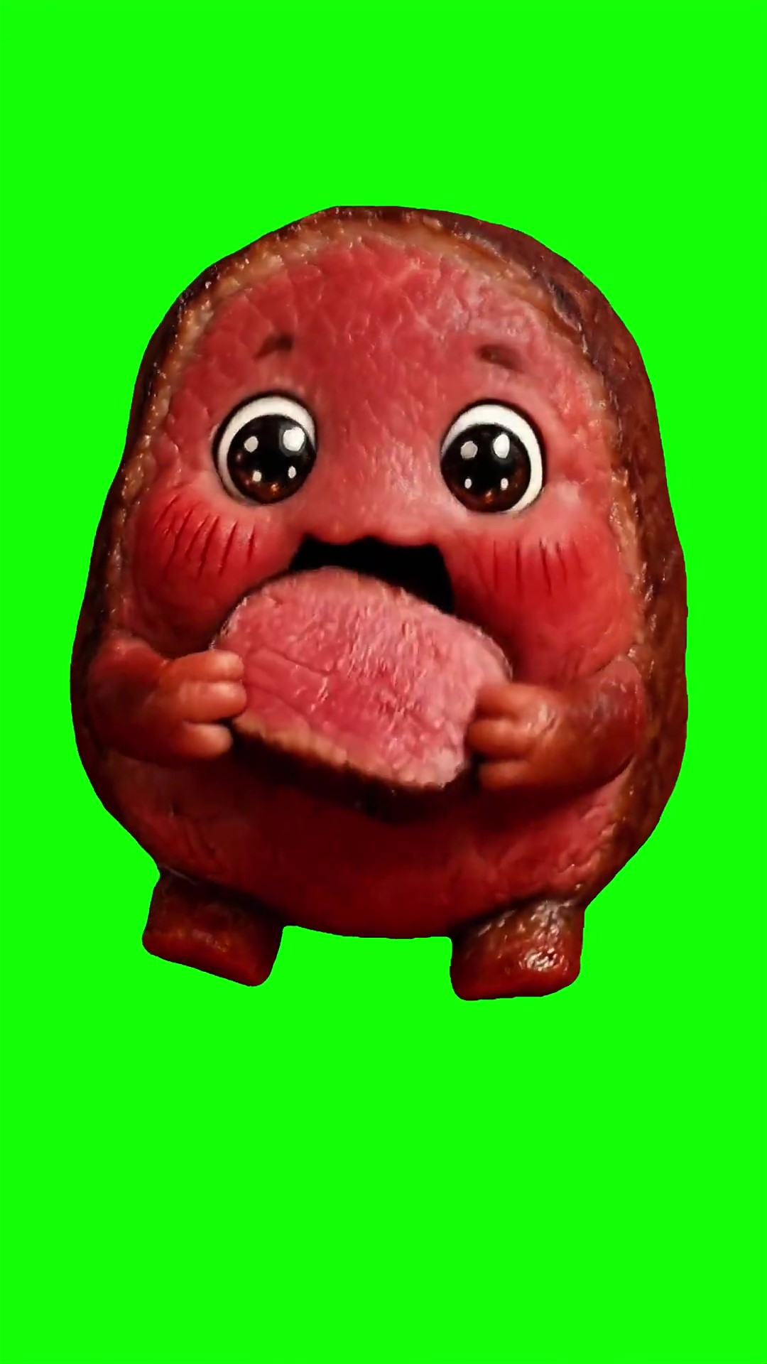 Niche Meat Eating ASMR Green Screen