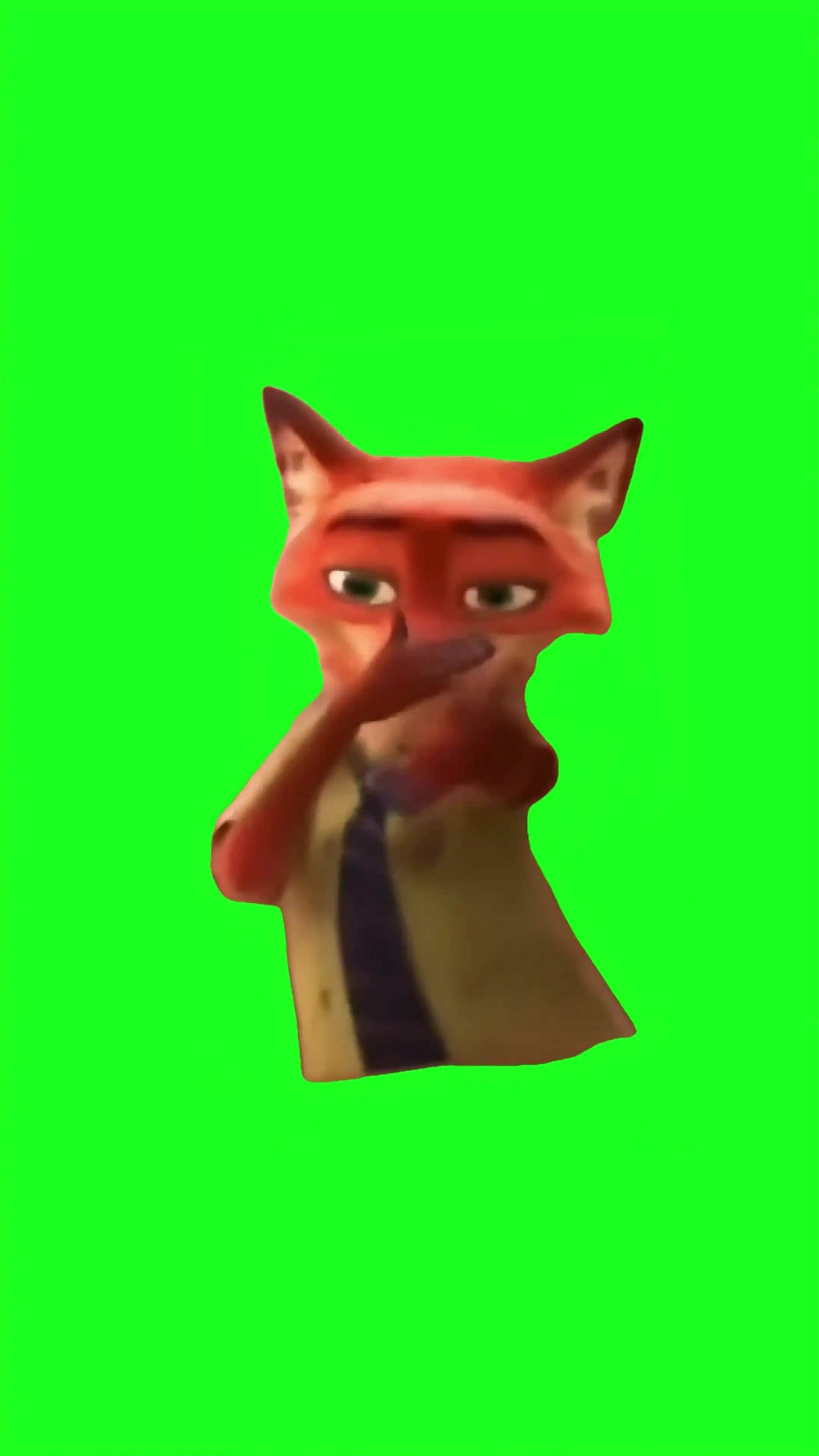 Nick wilde zootopia Green Screen Meme