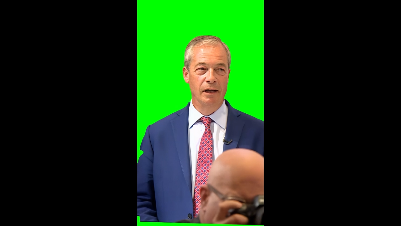 Nigel Farage Saying Boring Green Screen Meme Video