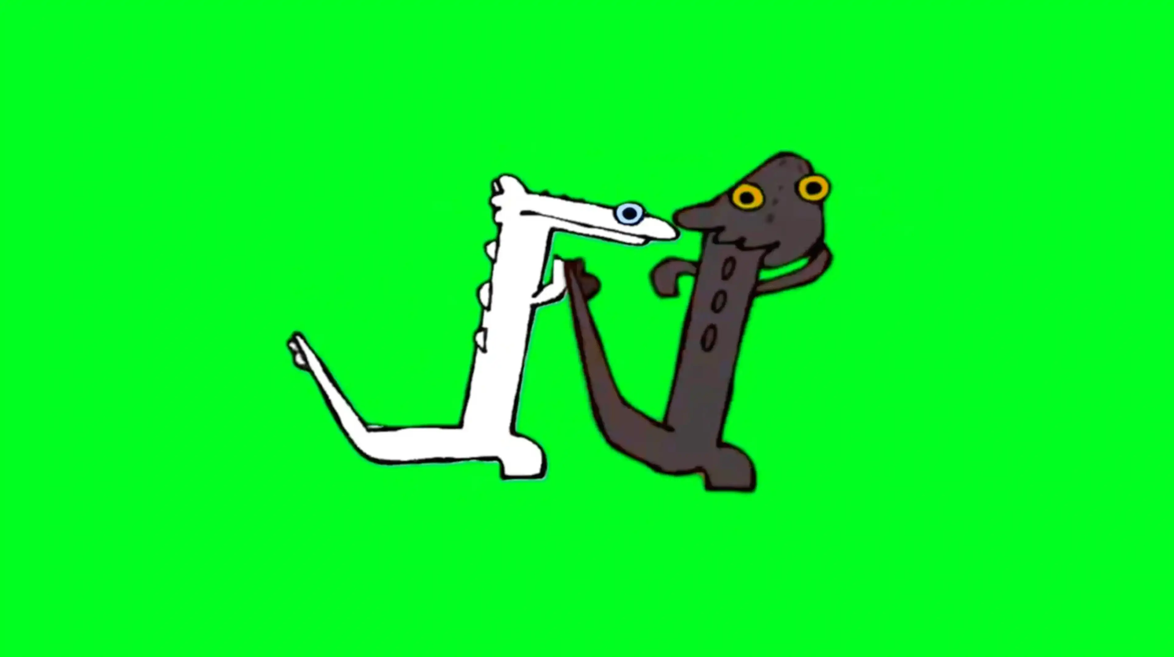 Night Fury and Light Fury from Httyd Dancing Green Screen