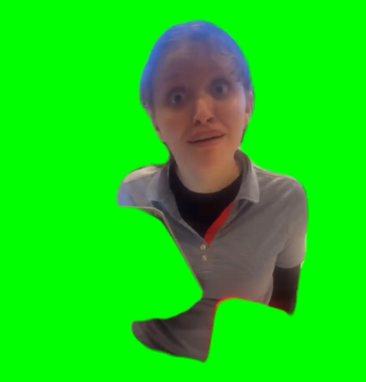 No Chick fil a Sauce girl meme Green Screen
