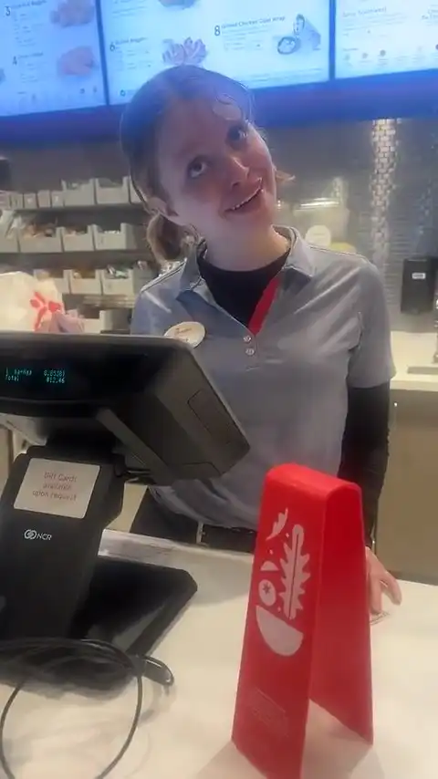 No chick fil a sauce Girl