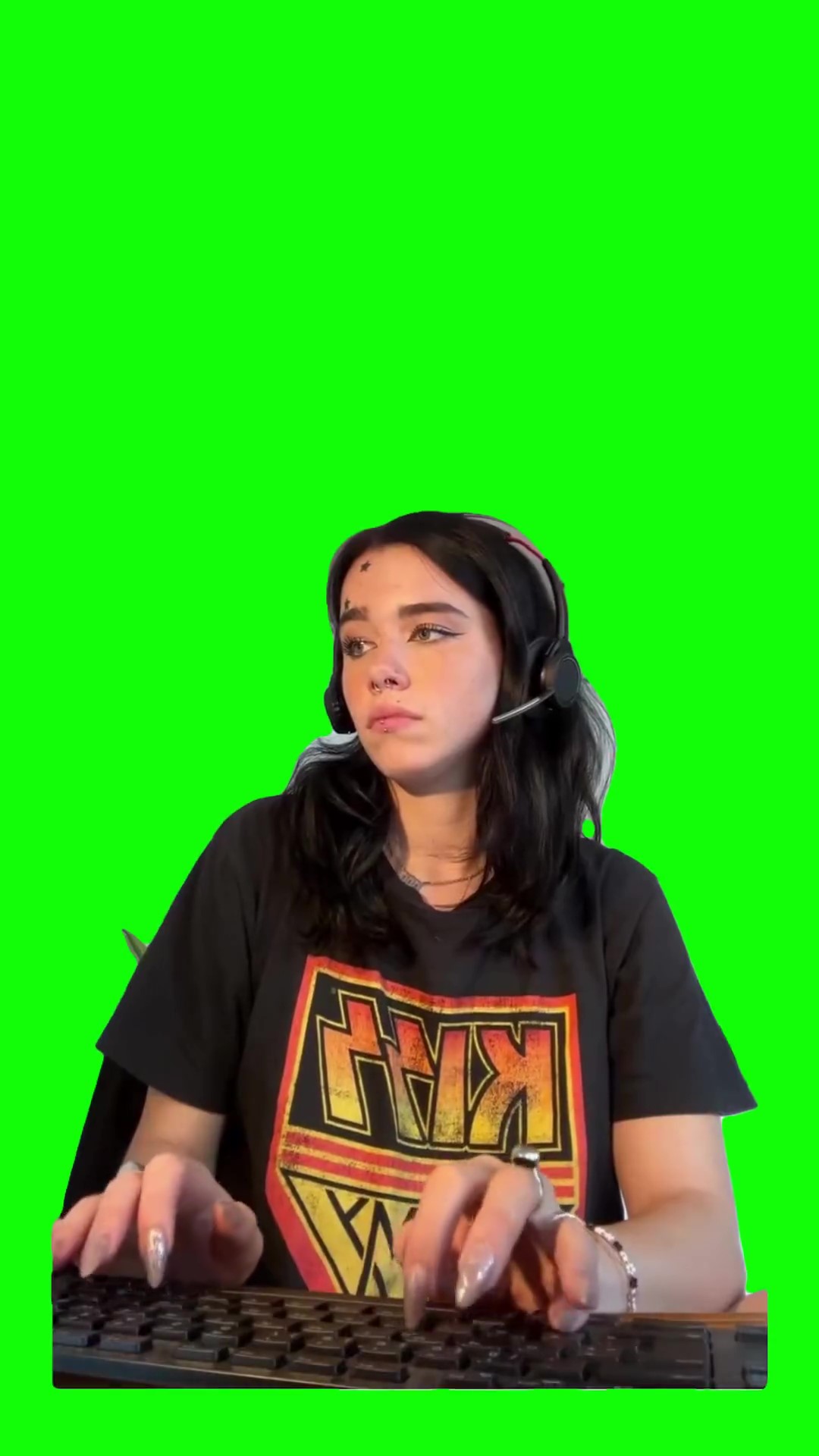 Nosy AF Green Screen Meme