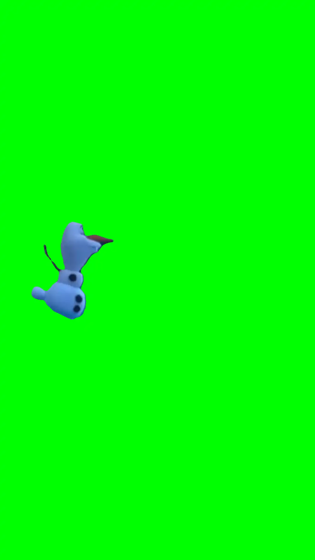 Olaf dancing meme green screen