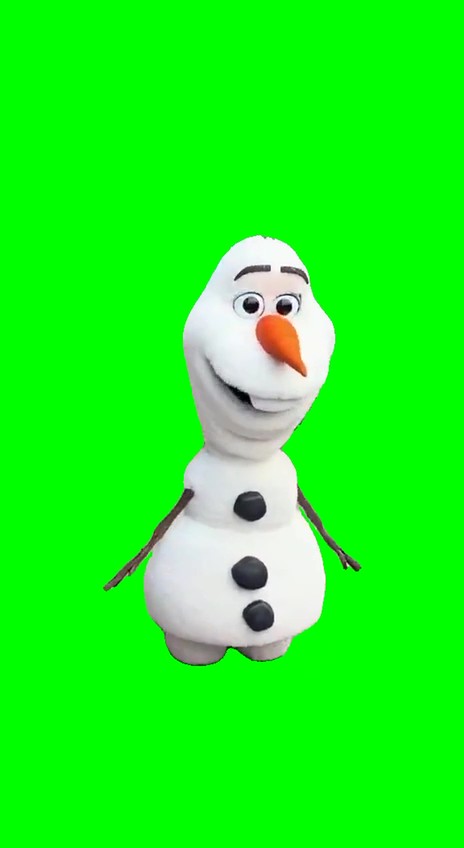 Olaf Faints Green Screen Meme