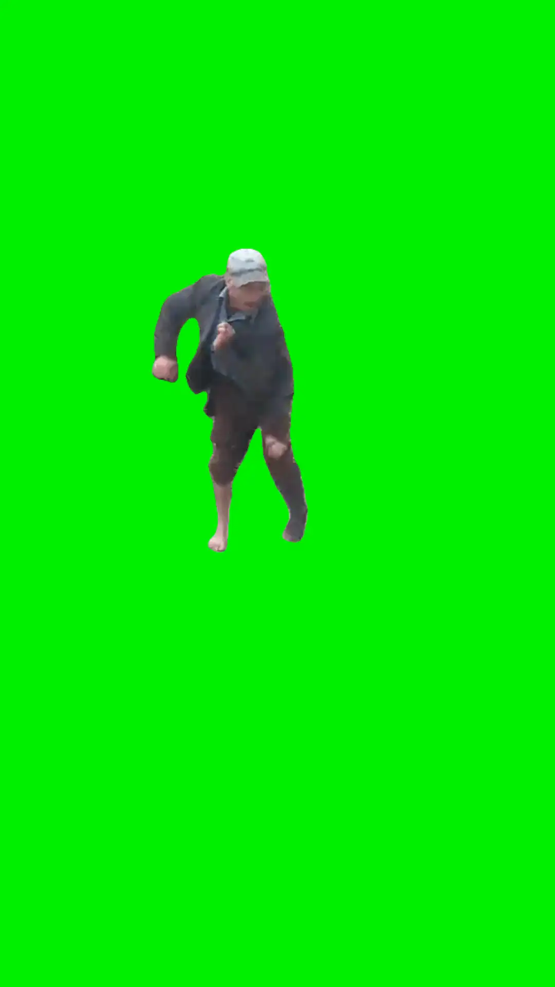 Old dude dancing meme green screen