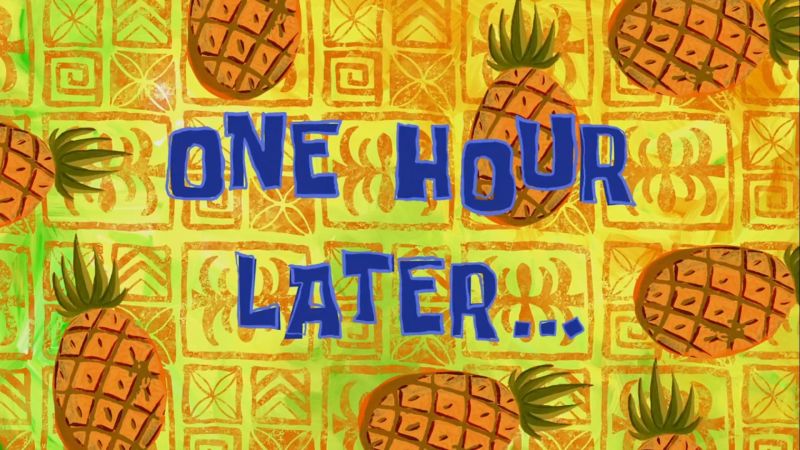 One Hour Later Meme Download From SpongeBob