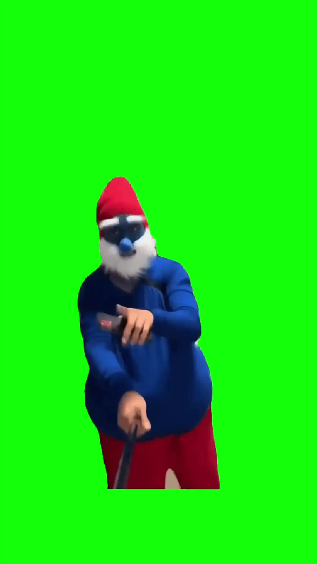 Papa Smurf dance green screen