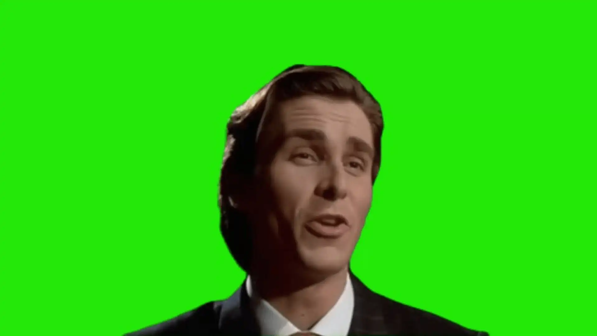 Patrick Bateman Sigma Meme green screen