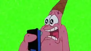 Patrick Star WeeWoo WeeWoo Green Screen