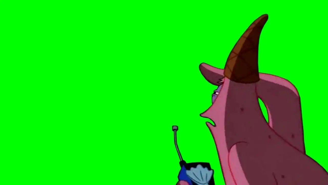 Patrick Uhh he’s just standing there menacingly Green Screen