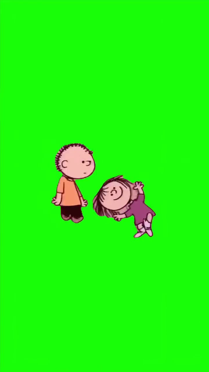 Peanut & Fredie Dancing Green Screen