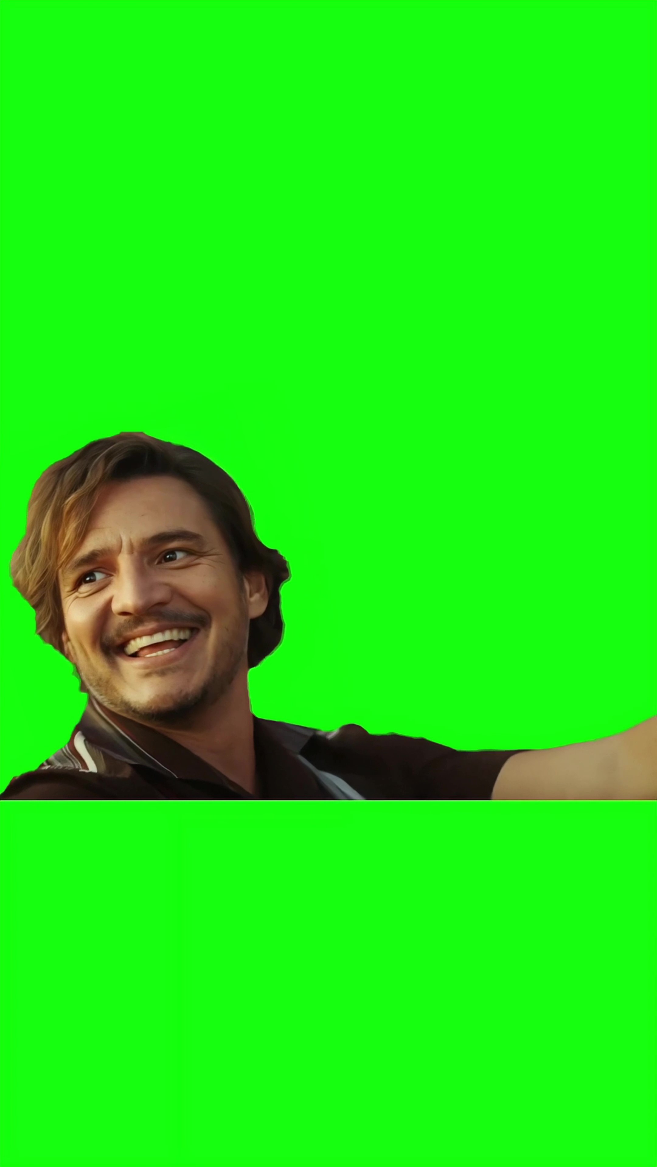 Pedro Pascal Car Scene green screen