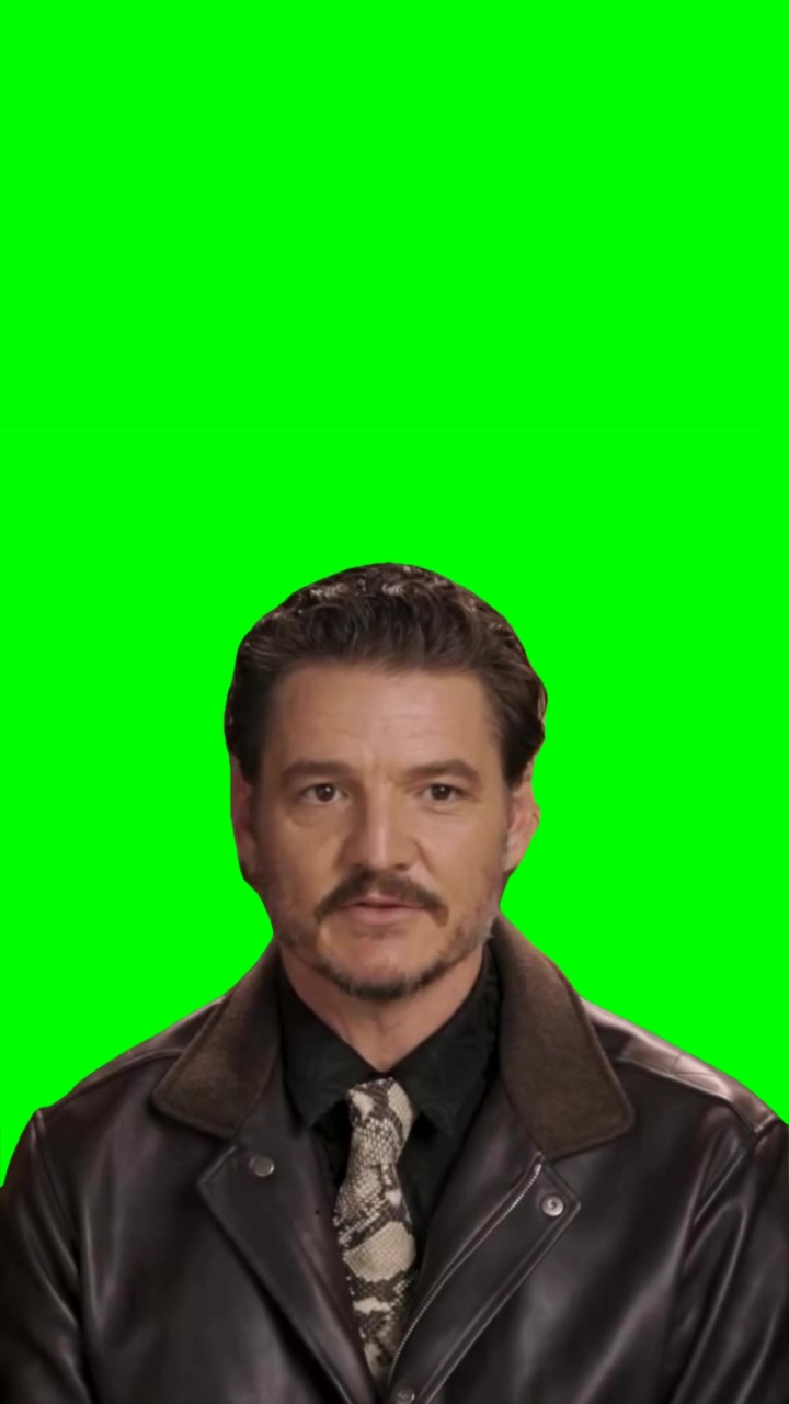 Pedro Pascal “ I’m so glad I don’t have to deal with it “ meme Green Screen