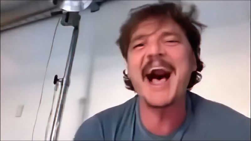 Pedro Pascal Laughing Then Crying Meme Template