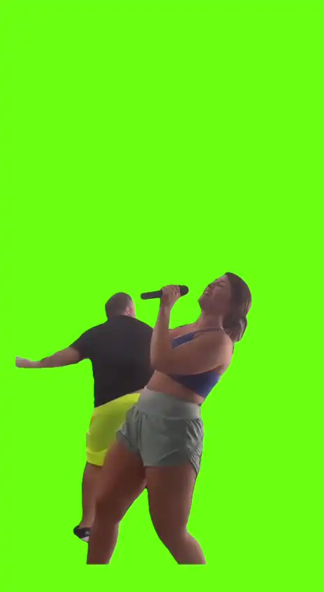 Personall Back up Dancer Meme Green Screen