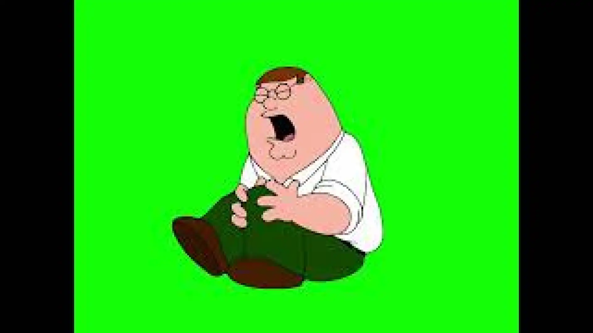 Peter Griffin Hurts His Knee Green Screen