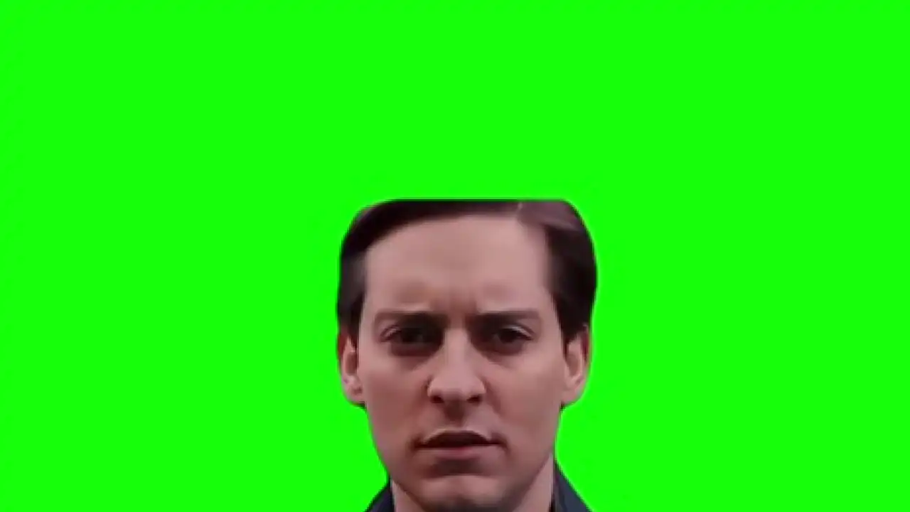 Peter turns around meme green screen