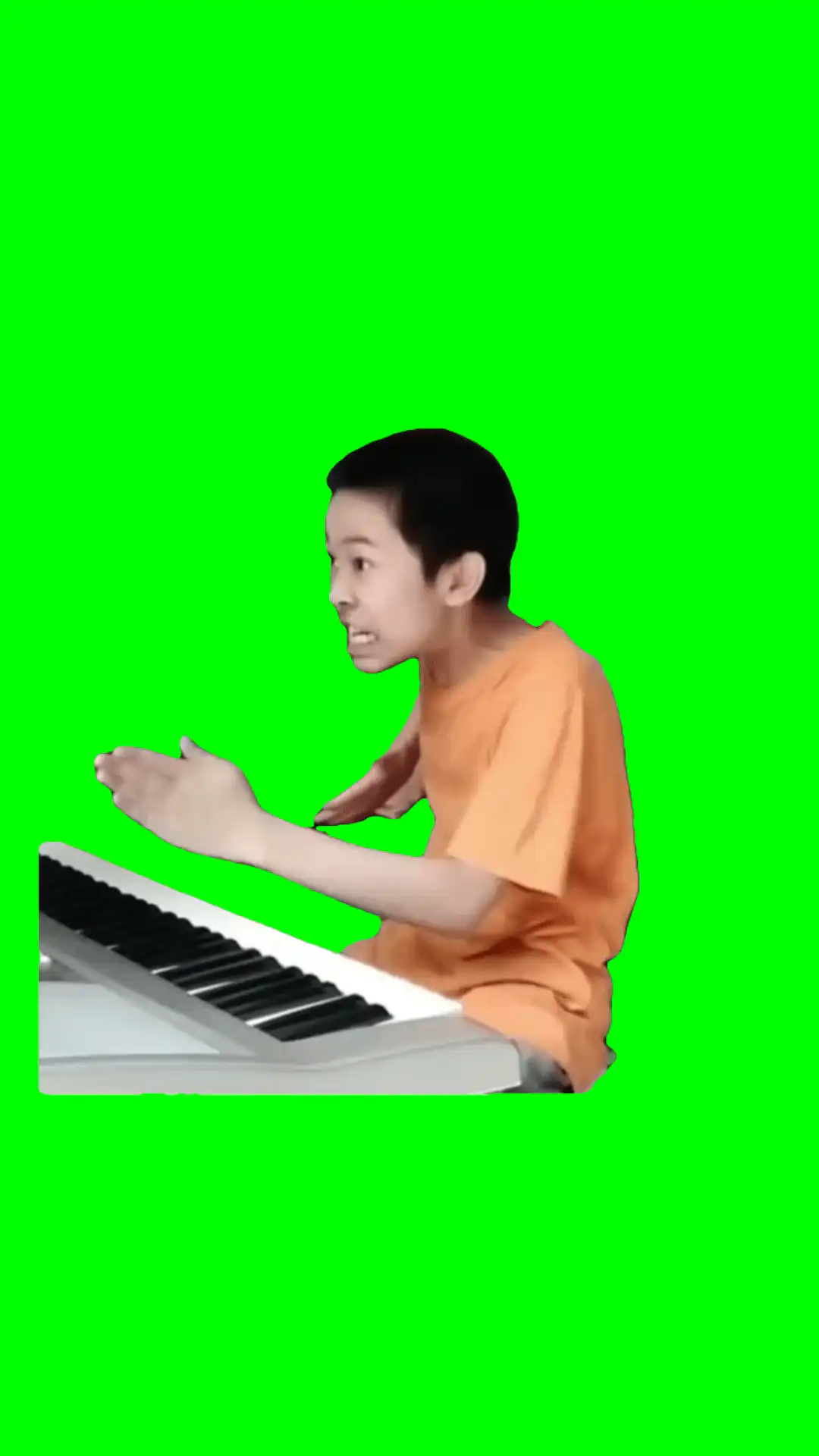 Playing piano meme green screen