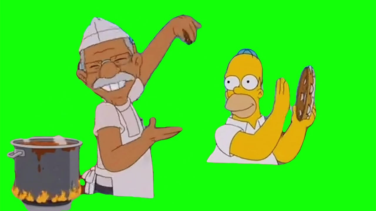 Put some mustard on my roll meme green screen
