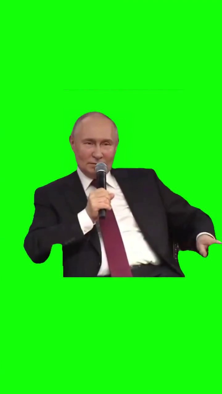 Putin content meme Green Screen
