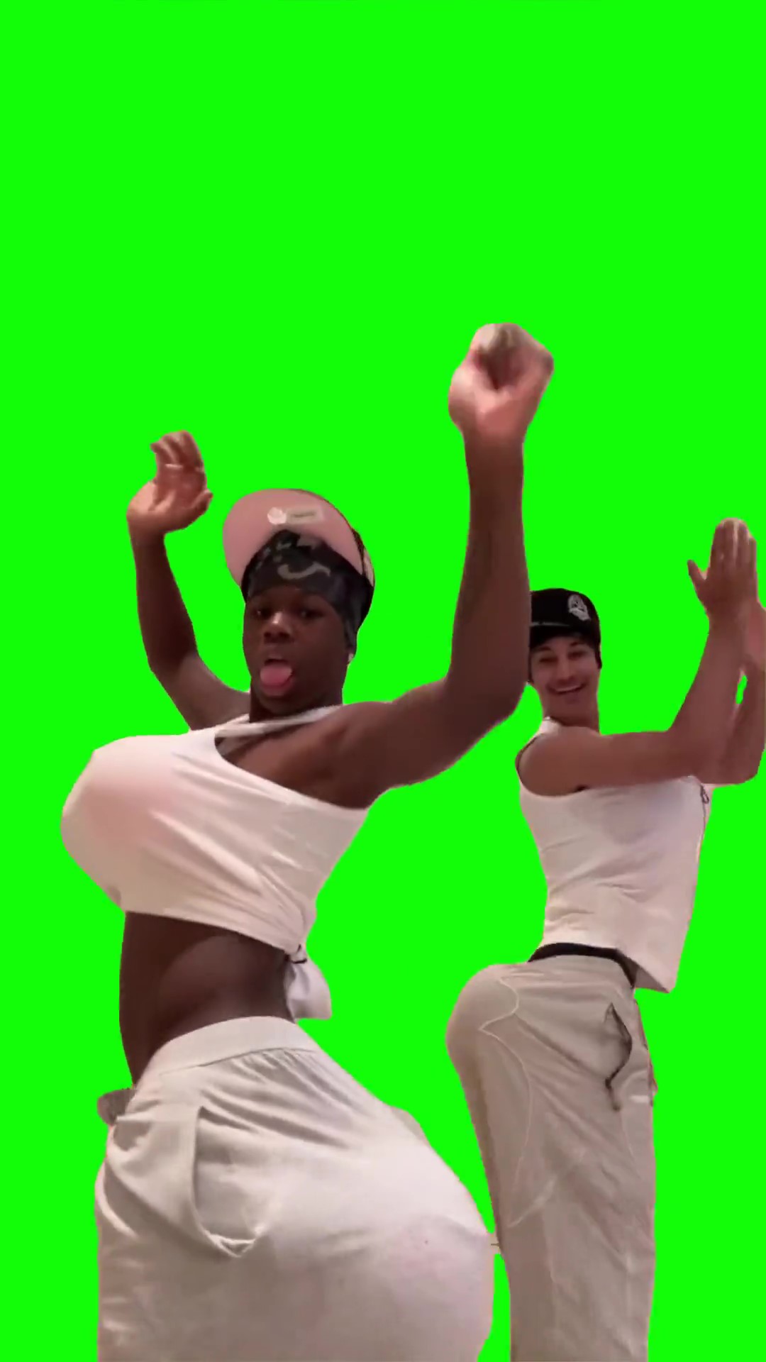 Rakai and Tota Dancing Green Screen Meme