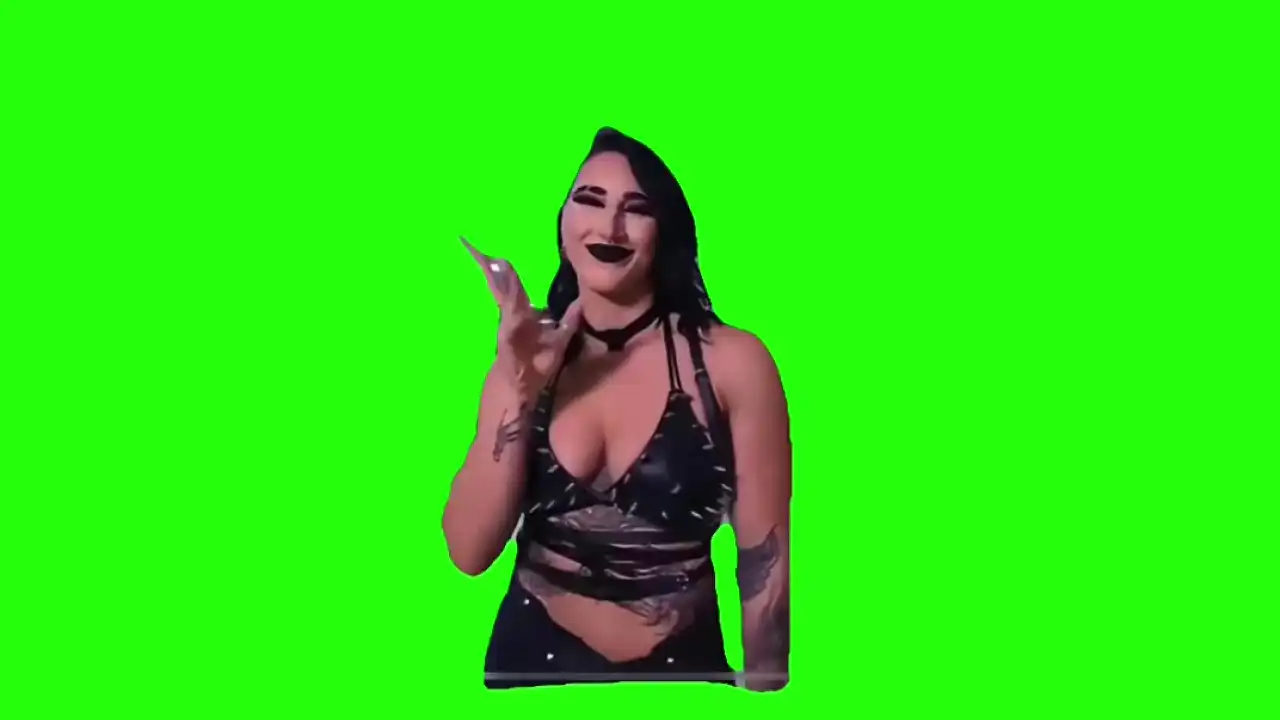 Rhea Ripley Walk Out Green Screen