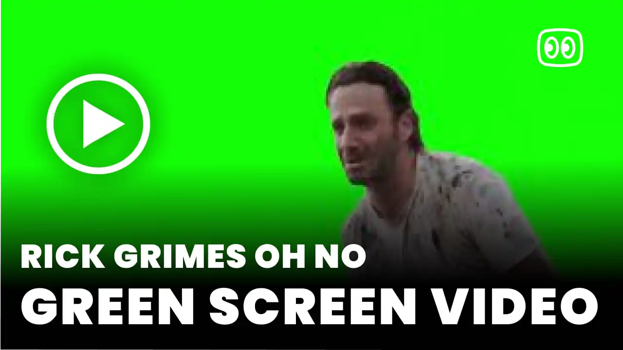 Rick Grimes Oh No Green Screen
