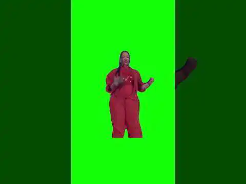 Rihanna Smelling Herself Super Bowl LVII Halftime Show Green Screen