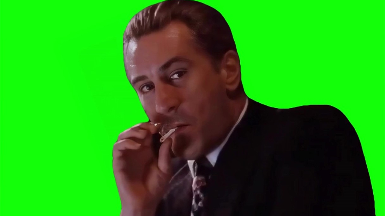 Robert De Niro stare Meme Green Screen