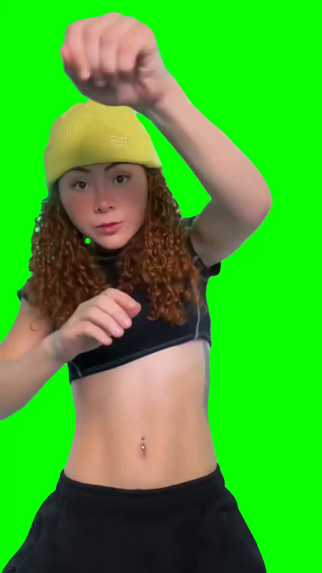 Robot dance meme green screen