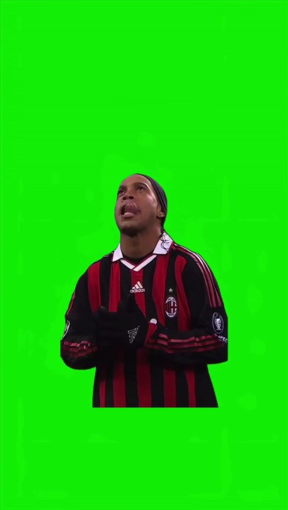 Ronadihno Swerving Tounge Meme green screen