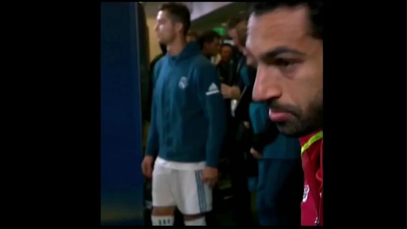 Ronaldo looking at Mohamed Salah Meme Template